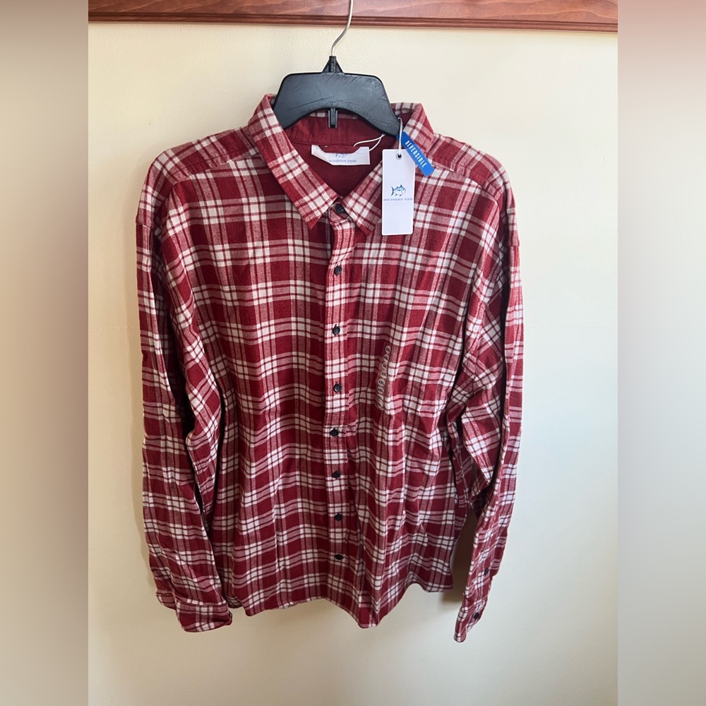 Southern Tide Reversible Snap-Front Long Sleeve Shirt